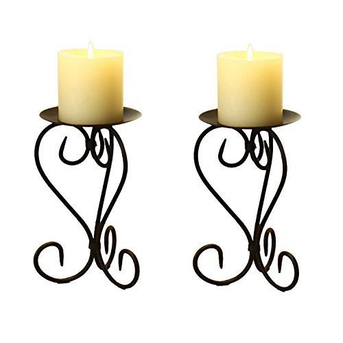 Wrought Iron Table Candle Holder